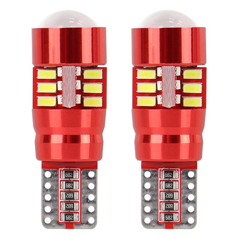 Żarówki LED CANBUS 27SMD 3014 T10e W5W White 12V 24V - AMIO AMI01446