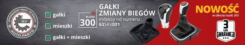 Gałka lewarka skrzyni 5b - SKV ESEN 63SKV119