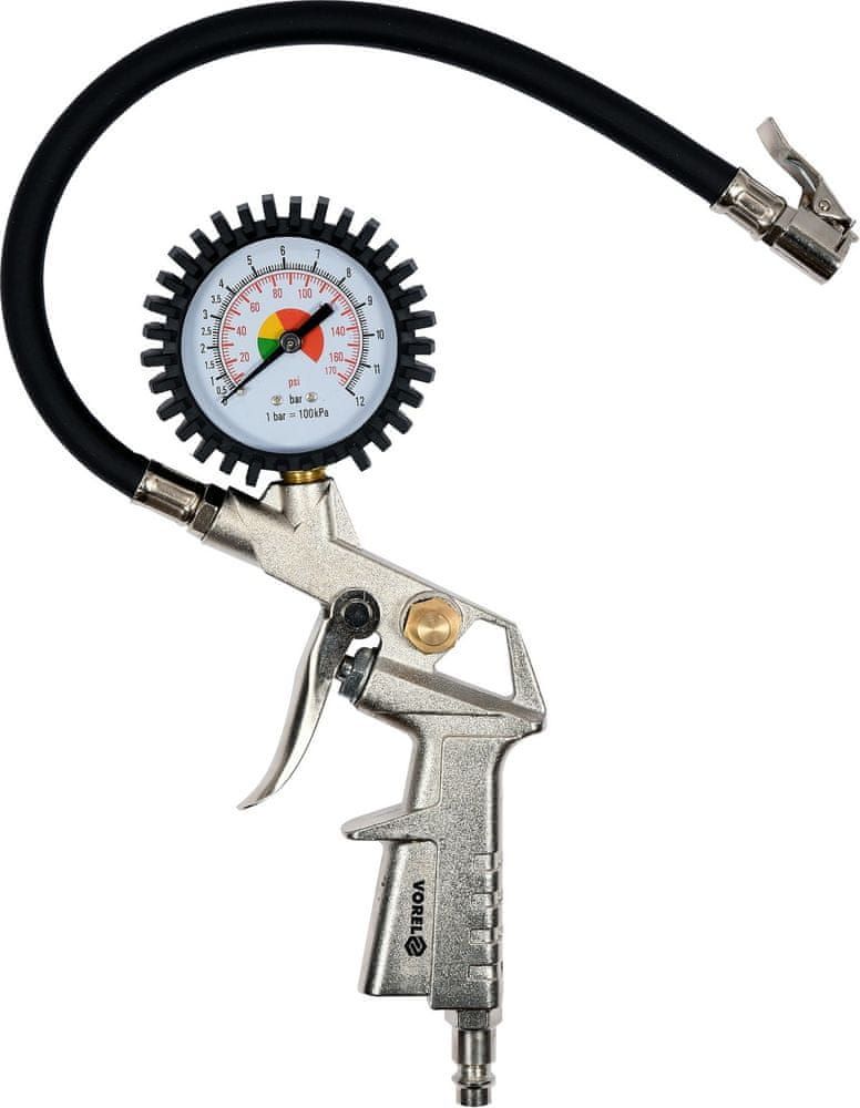Pistolet do pompowania z manometrem - VOREL YAT81650