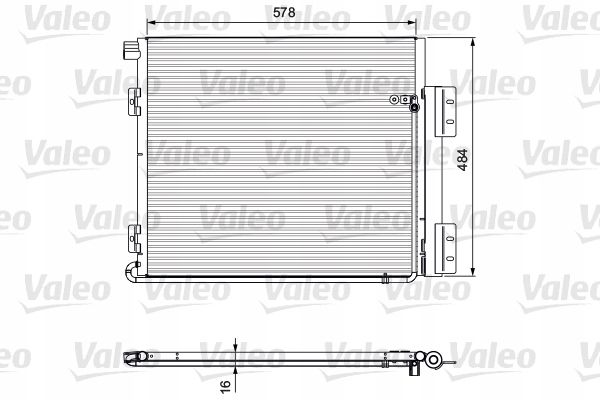 Skraplacz klimatyzacji - VALEO VAL815060