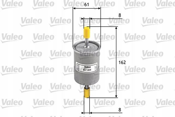 Filtr paliwa - VALEO 587008