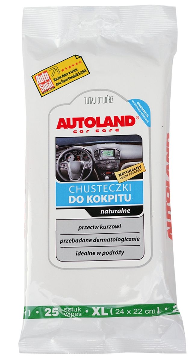 Chusteczki do kokpitu neutralne biale 25 - AUTOLAND AUT138100199