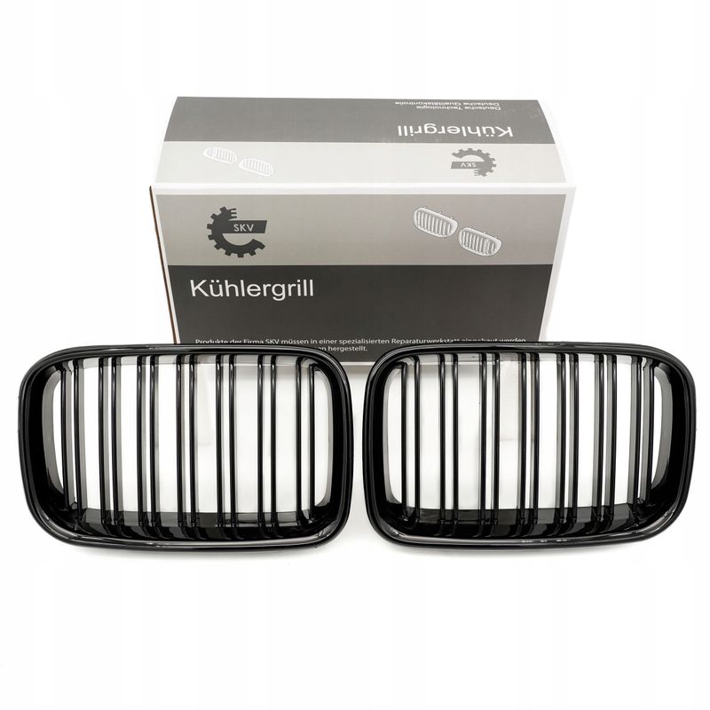 Grill bmw podwójna listwa, czarny połysk, bmw 3 e36 - SKV 66SKV047
