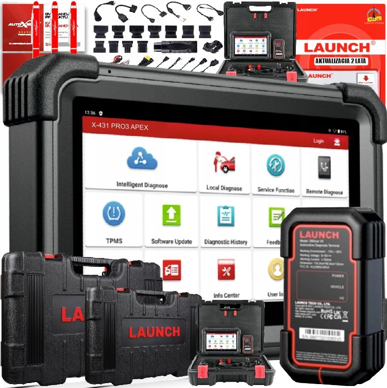 Tester launch x431 pro3 apex +16 adapter APEX