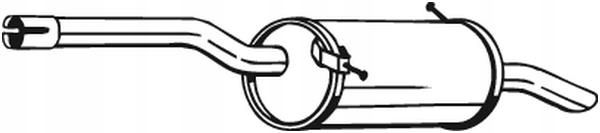 Tłumik układu wydechowego tył - BOSAL BOS135-103