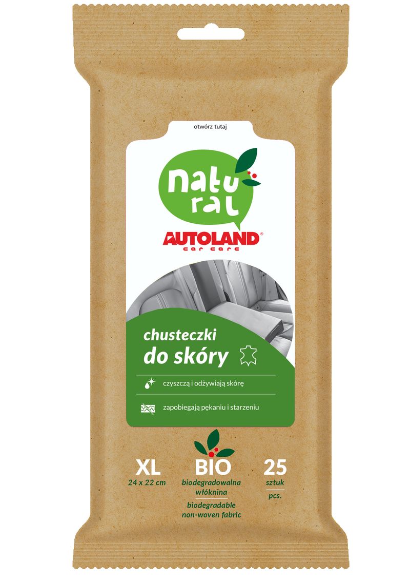 Chusteczki do skory 25szt - AUTOLAND 118040199