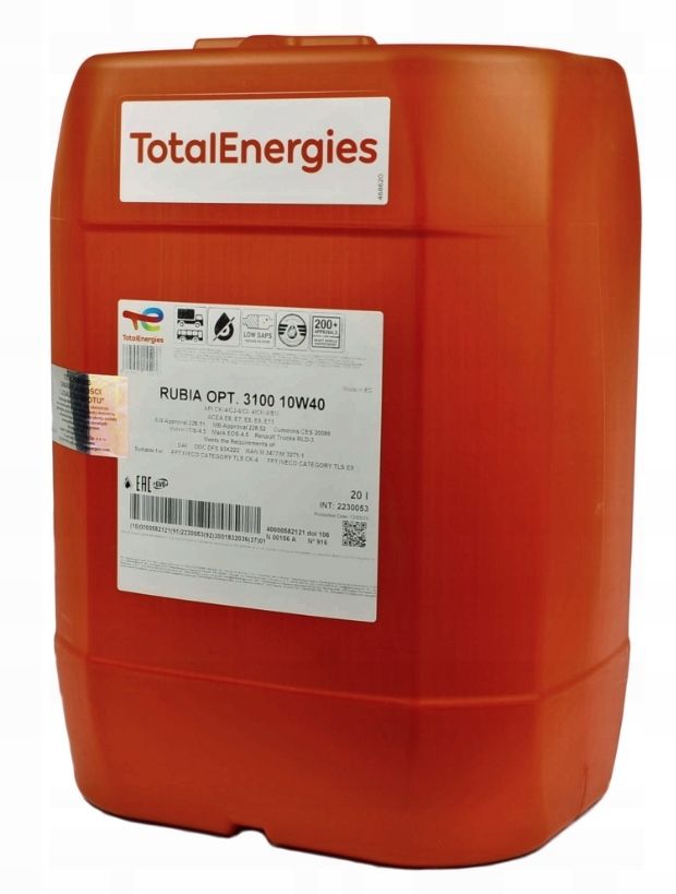 Oleje i smary - TOTALENERGIES RUBIA 3100 10W40 20L