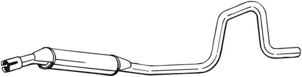 Tłumik układu wydechowego tył - BOSAL BOS285-381