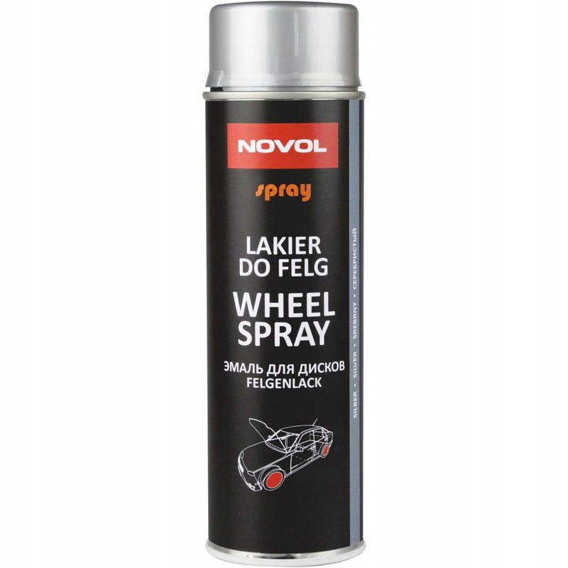 Novol-spray wheel spray silver 500ml NOV34102