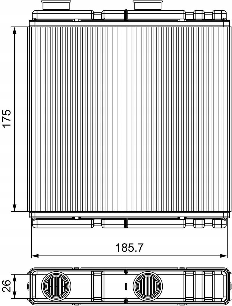 Nagrzewnica - VALEO 811543