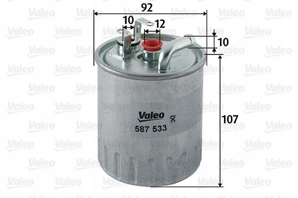 Filtr paliwa diesel przepływowy - VALEO 587533
