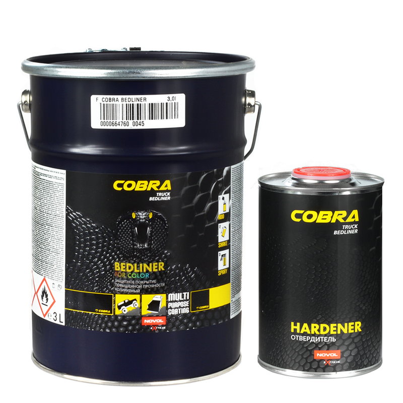 Novol-cobra bedliner for color 3l 90536