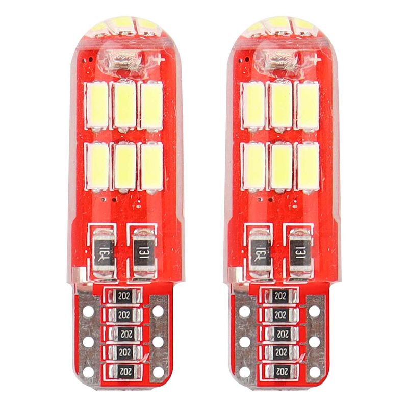 Żarówki LED CANBUS 15SMD 4014 T10e W5W SILCA White 12V - AMIO AMI01443