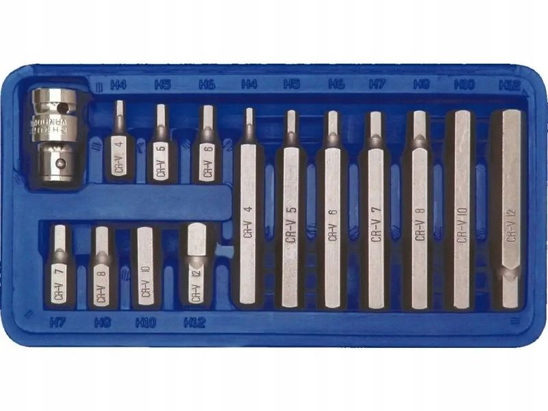 Klucze specjalne hex h4-h12 15 cz. - VOREL YAT66720