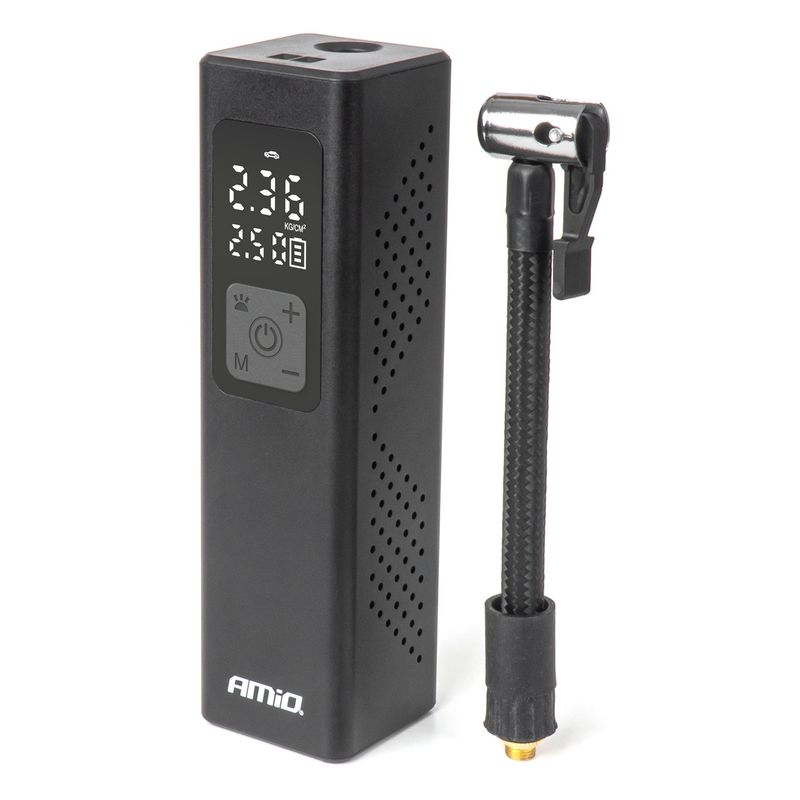 Kompresor samochodowy z wyświetlaczem LED 12V 100W - AMIO 04376