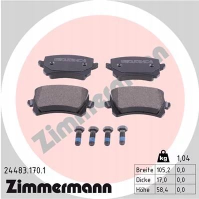 Klocki hamulcowe - ZIMMERMANN 24483.170.1