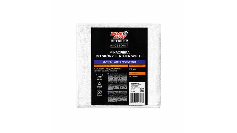 Moje automato mikrofibra leather white 19-669