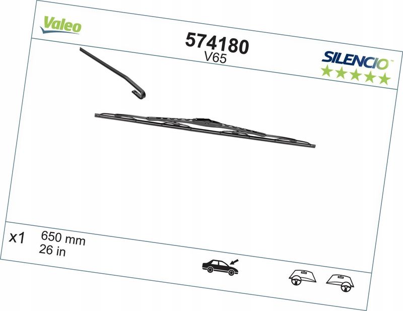 Piora wycier wycieraczka silencio stand - VALEO 574180