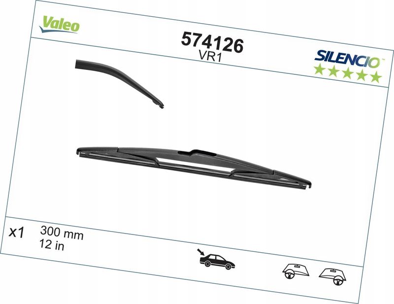 Pioro wycier tył 300 vr1 silencio - VALEO 574126