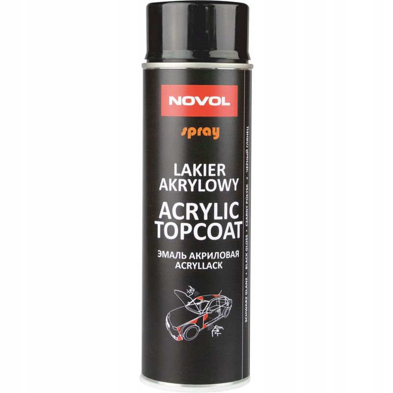 Novol-spray acryl topcoat black gloss NOV34302