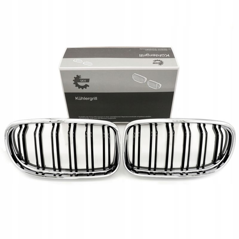 Grill bmw podwójna listwa, chrom, bmw 3 e90 facelift - SKV ESEN 66SKV102