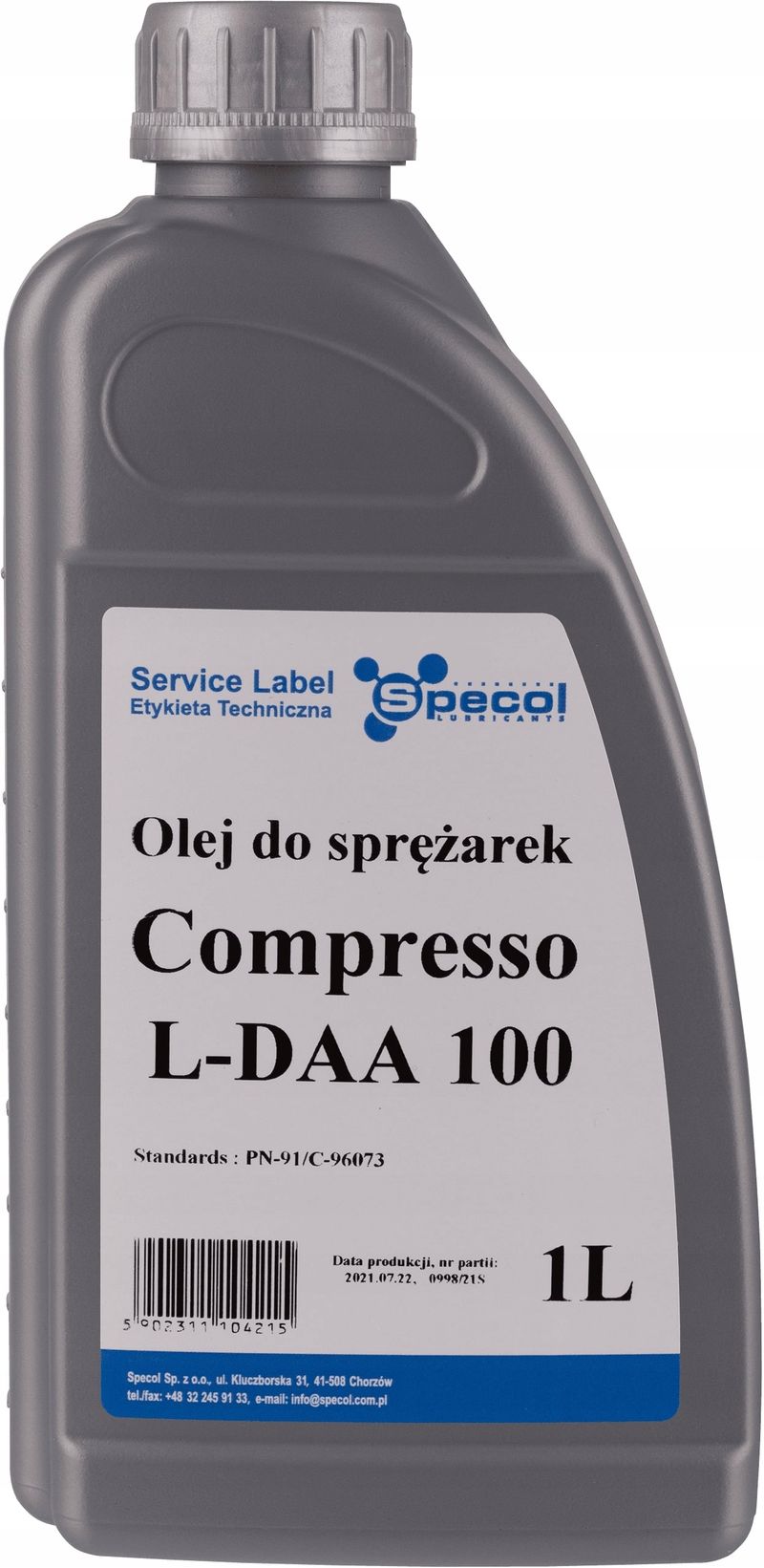 Olej specol compresso l-daa 100 1l OLESPE100628