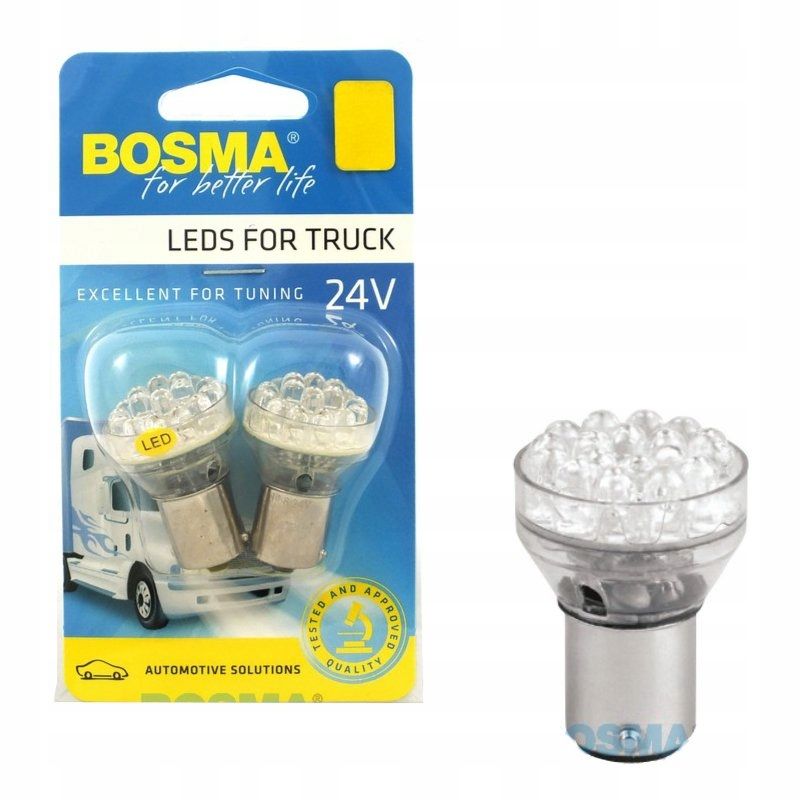 Led 24v ba15s p21w pom.pomaranczowa - BOSMA LED7071