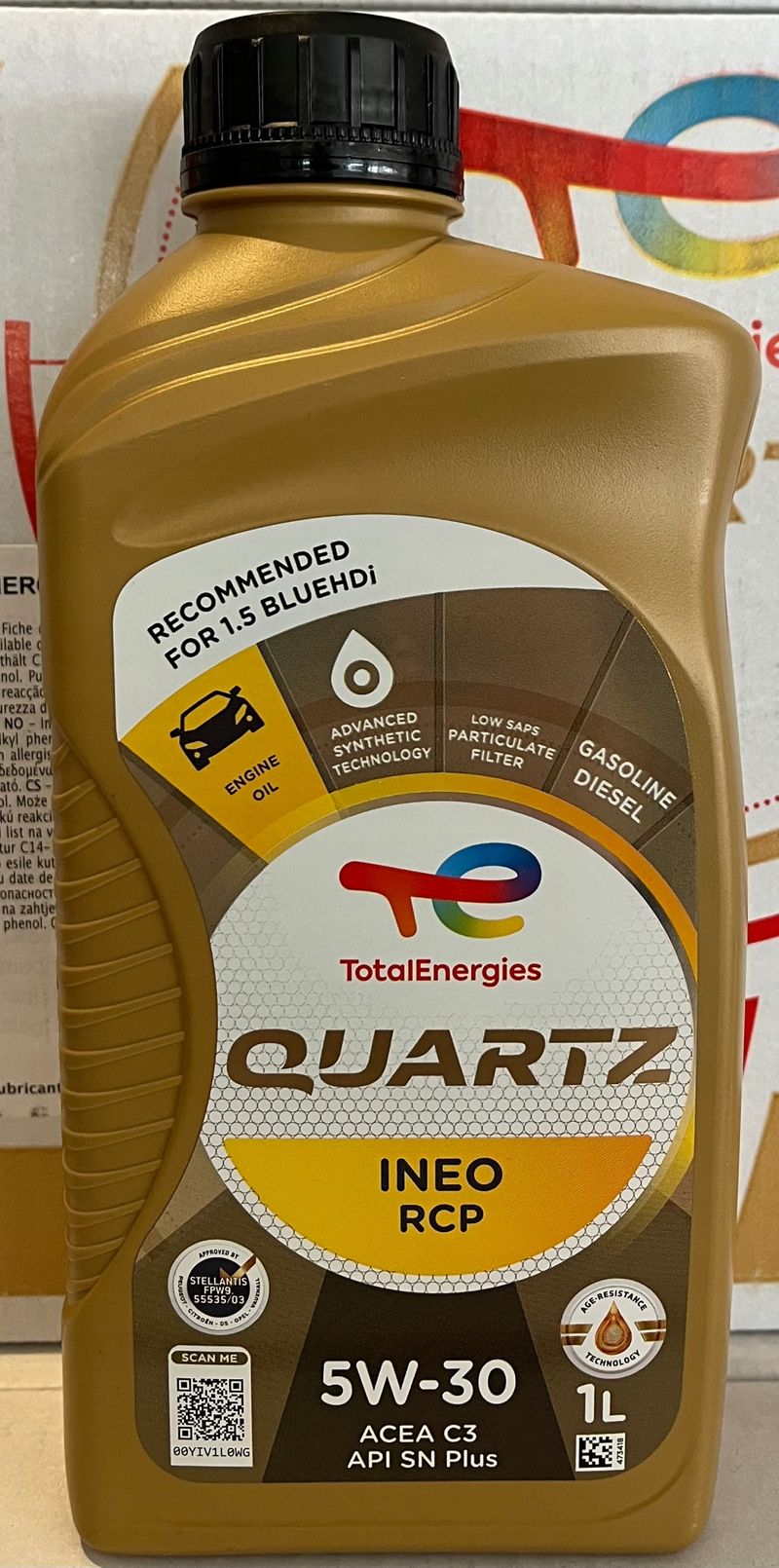 Olej total 5w-30 quartz ineo rcp 1l OLETOT5W30RCP1