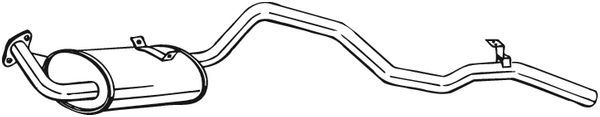 Tłumik układu wydechowego tył - BOSAL BOS286-013