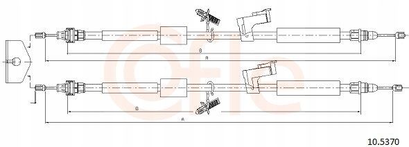 Linka h-ca l+p ford focus ii 07- tarcze - COFLE 10.5370