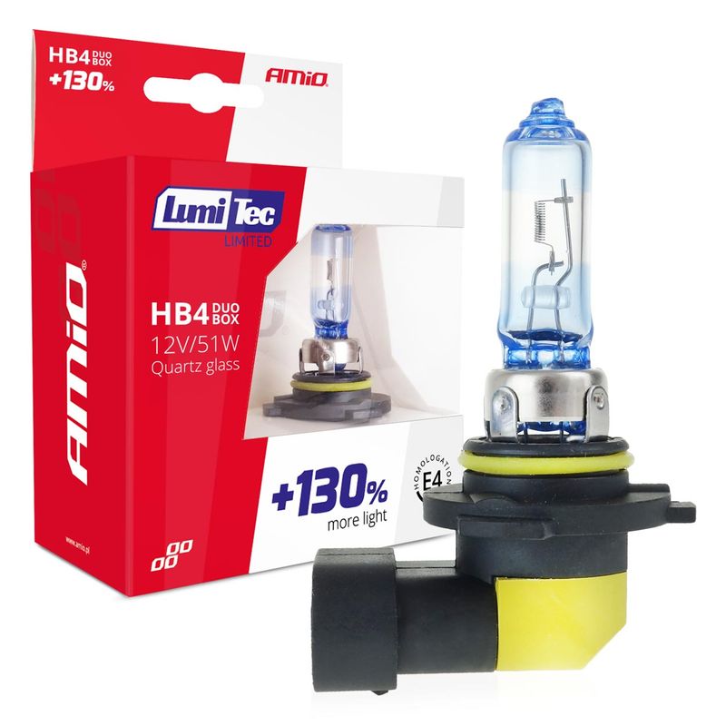 Żarówki halogenowe HB4 12V 51W LumiTec LIMITED +130% DUO - AMIO AMI02104