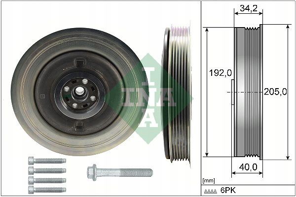 Koło pasowe wału - INA 544 0504 20