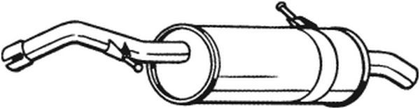 Tłumik układu wydechowego tył - BOSAL BOS135-117