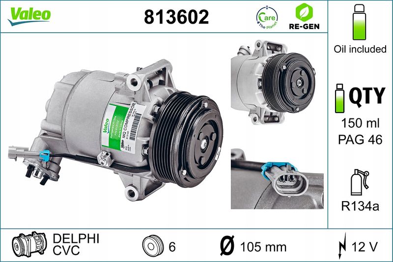 Kompresor klimatyzacji - VALEO VAL813602