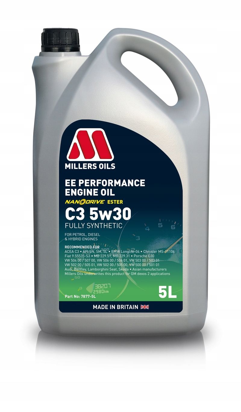 Millers ee performance 5w30 5l c3 - MILLERS OILS 7877-5