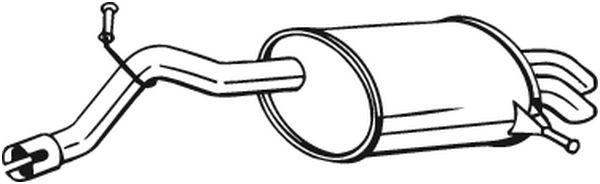 Tłumik układu wydechowego tył - BOSAL BOS190-193