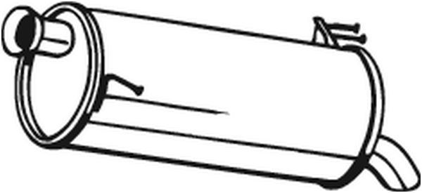 Tłumik układu wydechowego tył - BOSAL BOS165-055