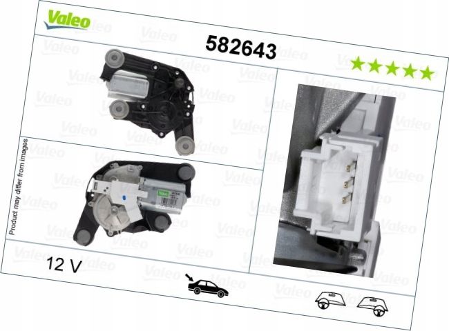 Silnik wycieraczek tylnych - VALEO 582643