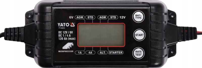 Prostownik Elektroniczny 6-12V 1/4A - YATO YATYT-83033