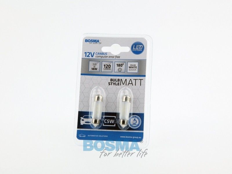 Led 12v sv8,5 10x36mm 27xsmd3014 rurka - BOSMA LED5080
