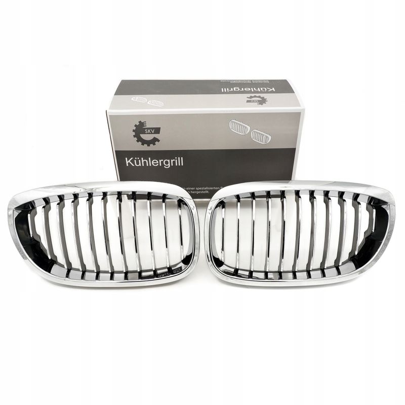 Grill bmw pojedyncza listwa, chrom, bmw 3 e46 facelift coupe - SKV 66SKV070