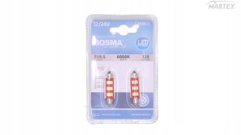 Led 12/24v 12xled smd4014 sv8,5 13x41mm - BOSMA LED7404