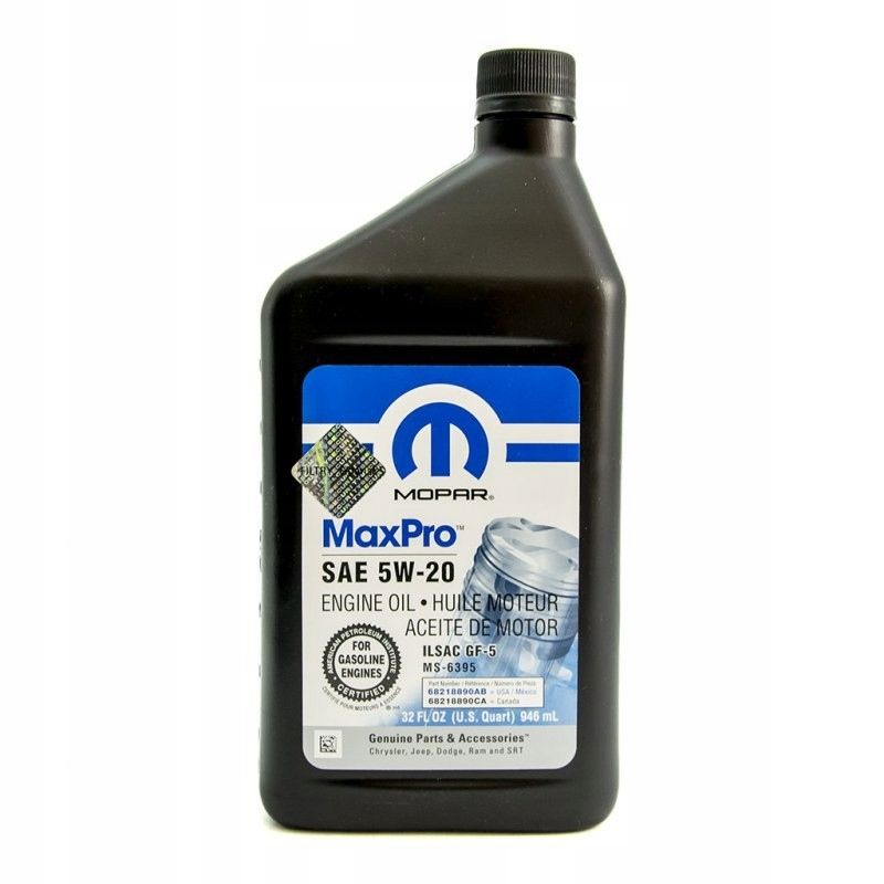 Mopar 5w20 946ml semi synthetic 68218890AB