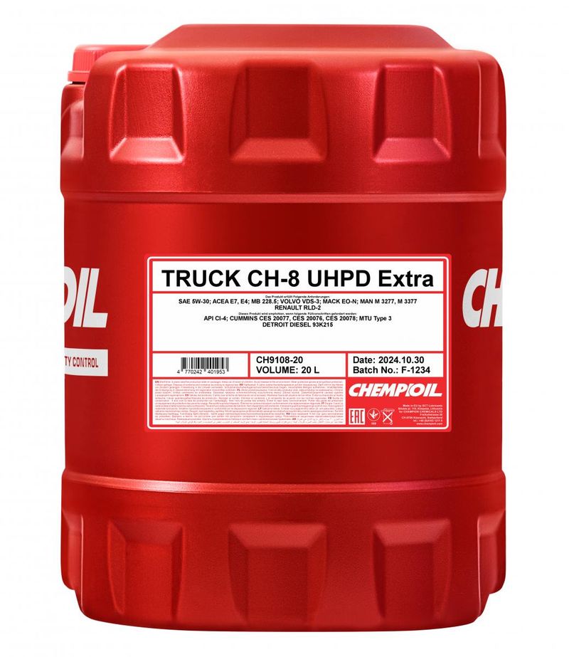 Oleje i smary - CHEMPIOIL CH-8 UHPD 5W30 20L PL