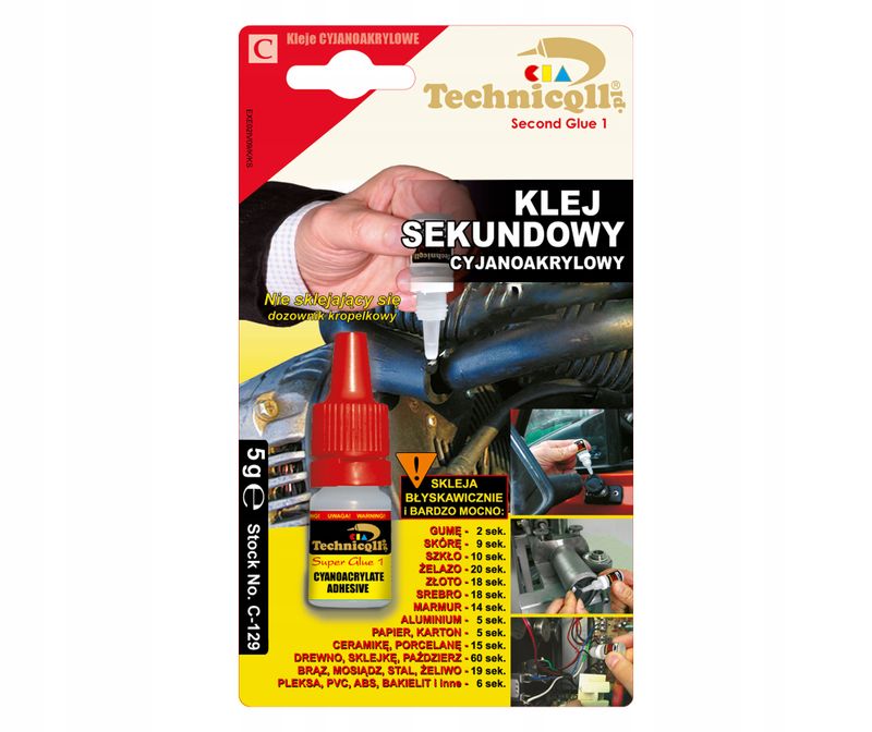 Klej sekundowy 5g - TECHNICQLL TCHC-129