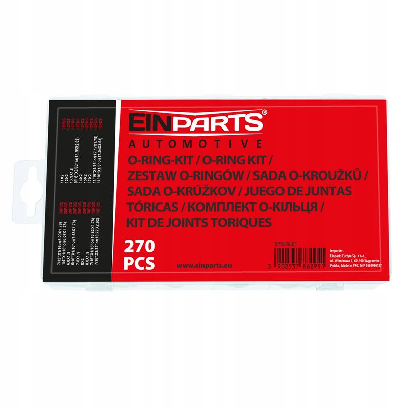 Uniwersalne uszczelki typu o-ring - 270 EPSEAL01