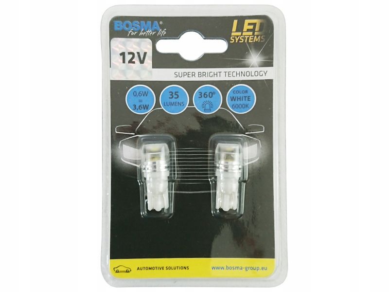 Led 12v t10 1xsmd biala - BOSMA LED4014