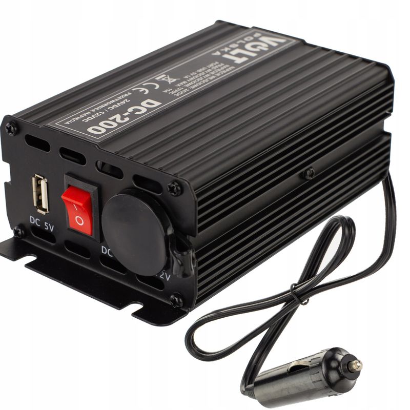 Transformator - VOLT 24/12 DC-200 USB