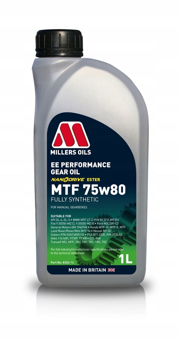 Millers ee performance mtf 75w80 1l - MILLERS OILS 8326-1