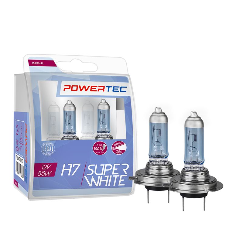 Zarowka 12v h7 55w px26d superwhite duo - M-TECH MTEPTZSW7-DUO